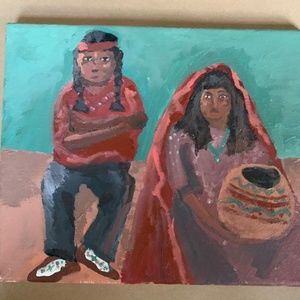 Painting - Portrait of American Indians